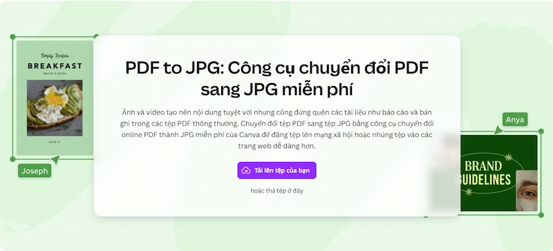 Cách chuyển từ PDF sang ảnh bằng Canva miễn phí