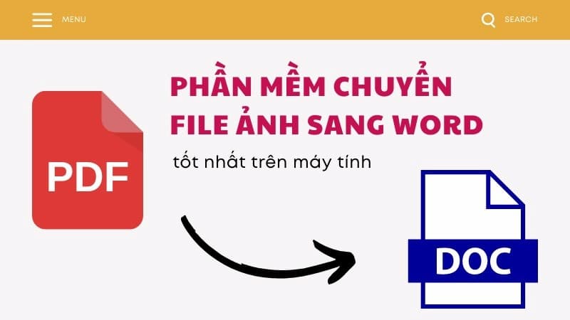 Chuyển đổi ảnh sang word với phần mềm chuyên dụng