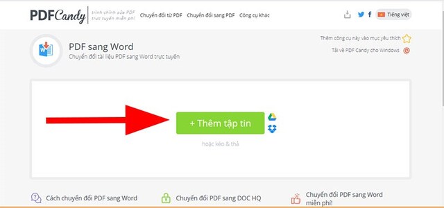 cách chuyển đổi pdf sang word bằng pde candy