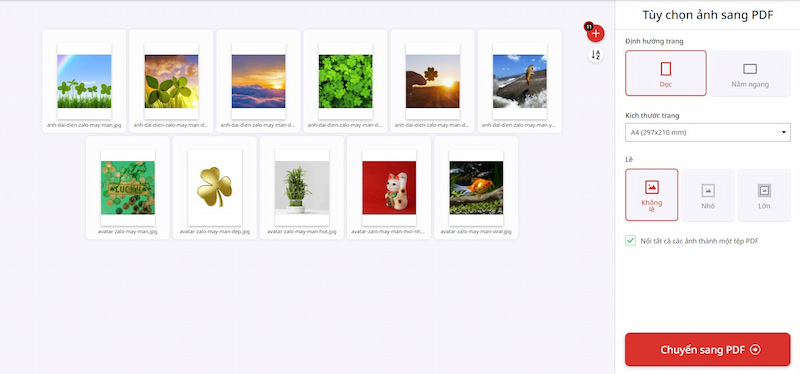 Chuyển hình ảnh sang PDF bằng iLovePDF nhanh chóng