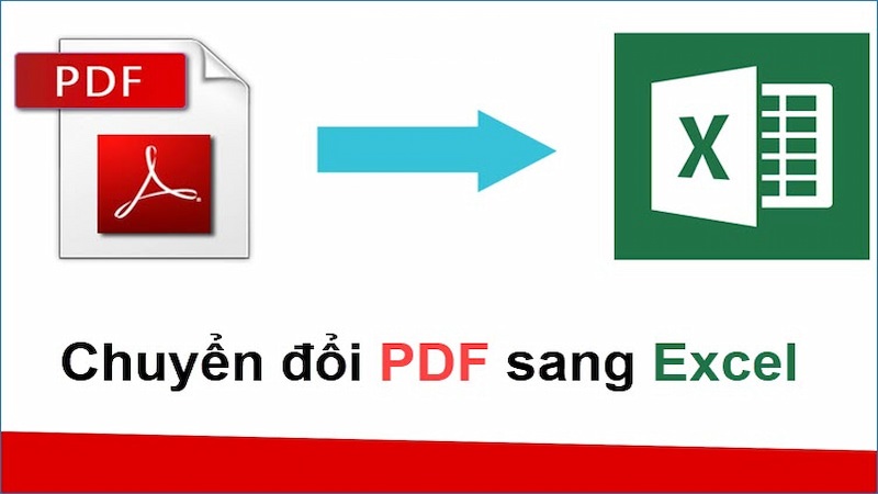 Cách chuyển PDF sang Excel