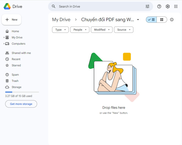 cách chuyển pdf sang word bằng google docs