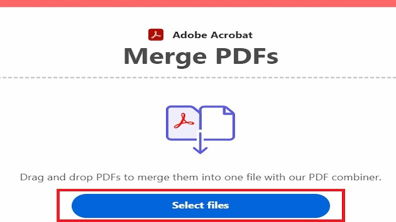 Ghép file PDF miễn phí Adobe Merge PDF