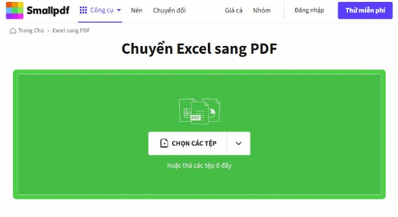 Nhấn chọn “Chọn Các Tệp”