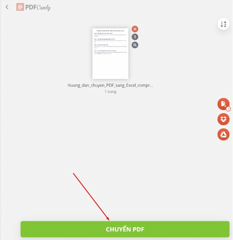 Nhấn “Chuyển PDF sang PPT”