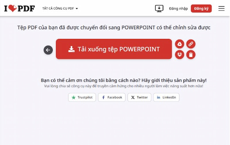 Tải xuống tệp Powerpoint đã chuyển pdf sang ppt